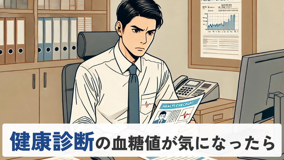 健康診断の血糖値が気になる