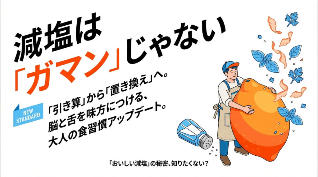減塩は我慢じゃない、減塩の秘密