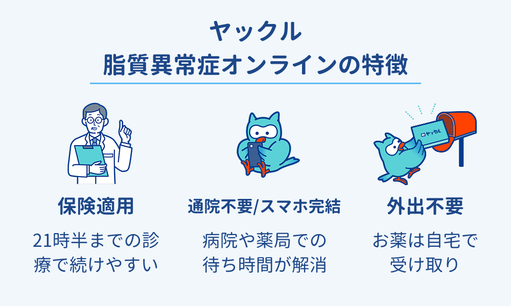 脂質異常症オンライン診療の特徴