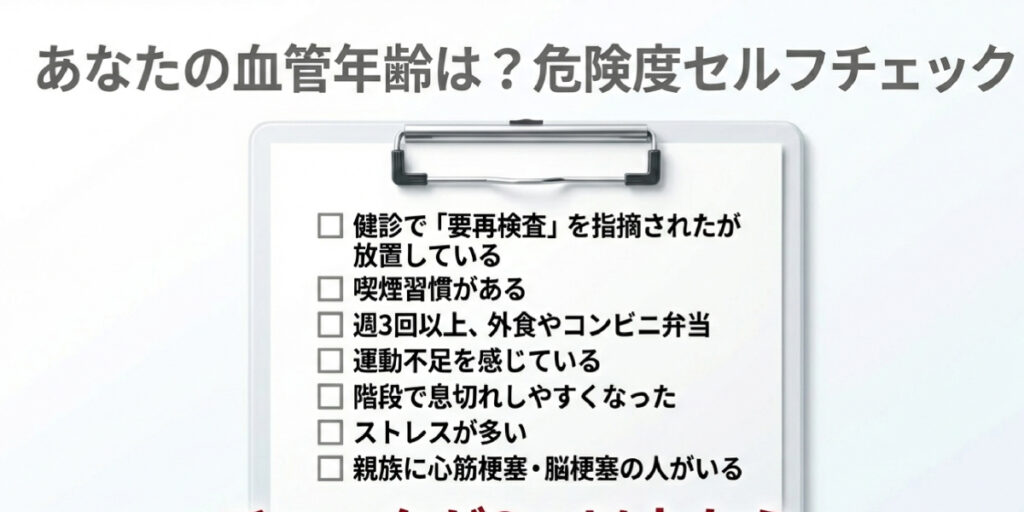 血管年齢のセルフチェック
