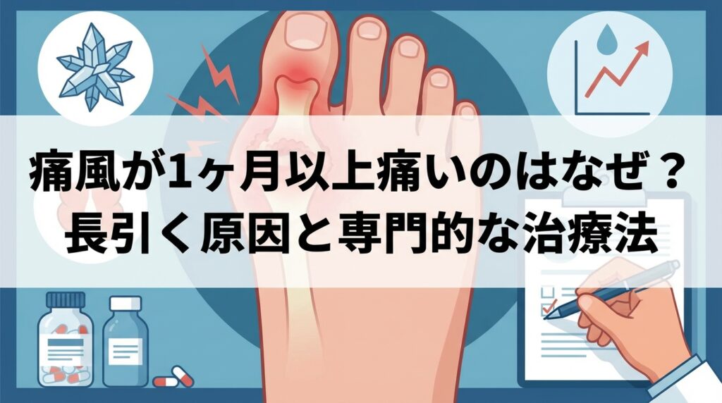痛風が1ヶ月以上痛いのはなぜ？