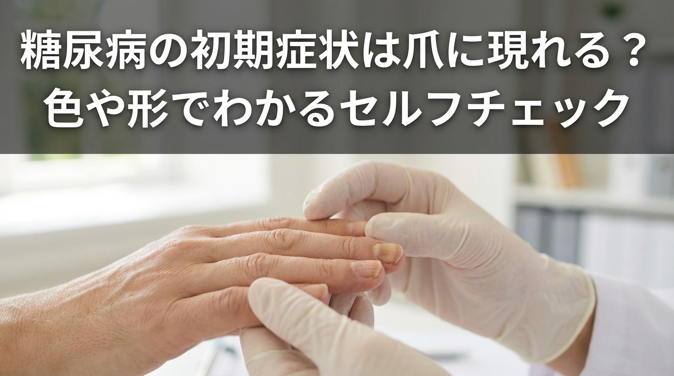 糖尿病の初期症状は爪に現れる？