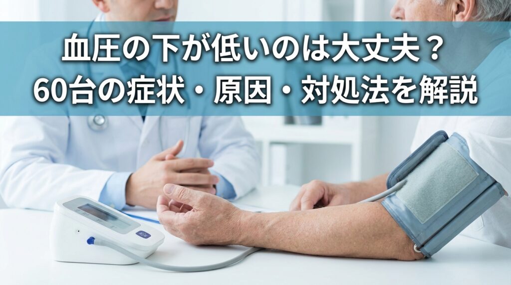 下の血圧が低いのは大丈夫？